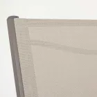 Cadeira de jardim empilhável em alumínio e tecido de design moderno - Franz Viadurini