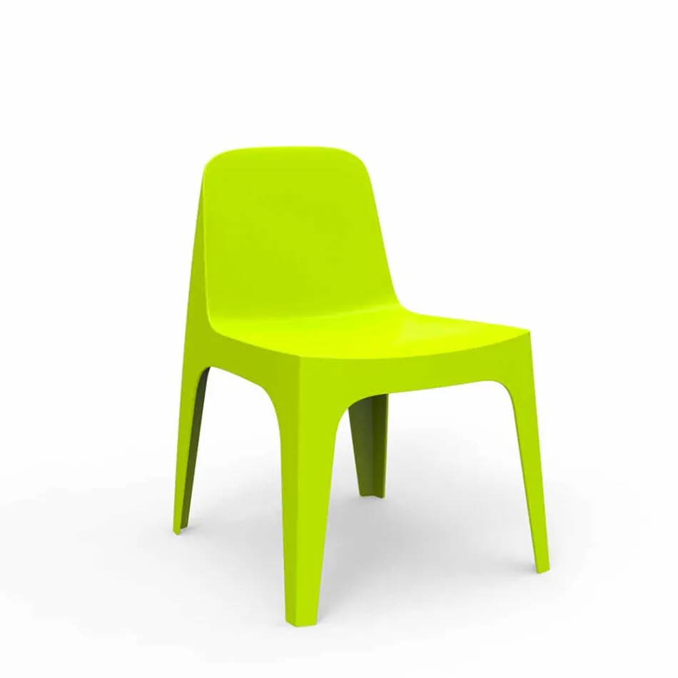 Cadeira de jardim empilhável de polipropileno sólida Vondom, design Viadurini