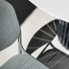 Cadeira de jardim em metal pintado Made in Italy 2 peças - Synergy Viadurini