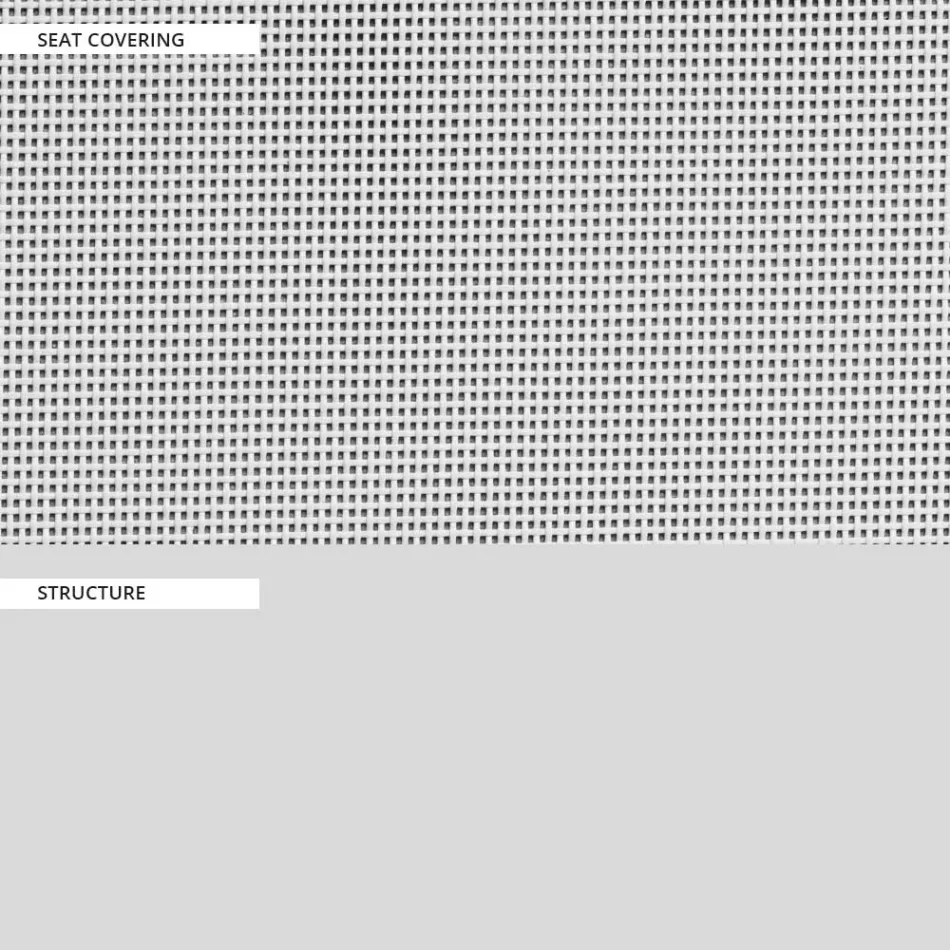 Cadeira de Jardim em Têxtil e Base de Alumínio Made in Italy - Milanka Viadurini