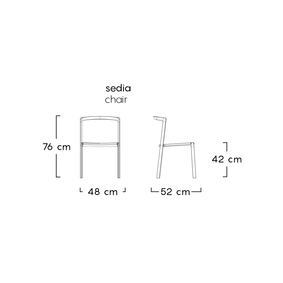 Cadeira de Jardim em Têxtil e Base de Alumínio Made in Italy - Milanka Viadurini
