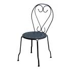 Cadeira de jardim feita inteiramente de metal - Arquivo Viadurini