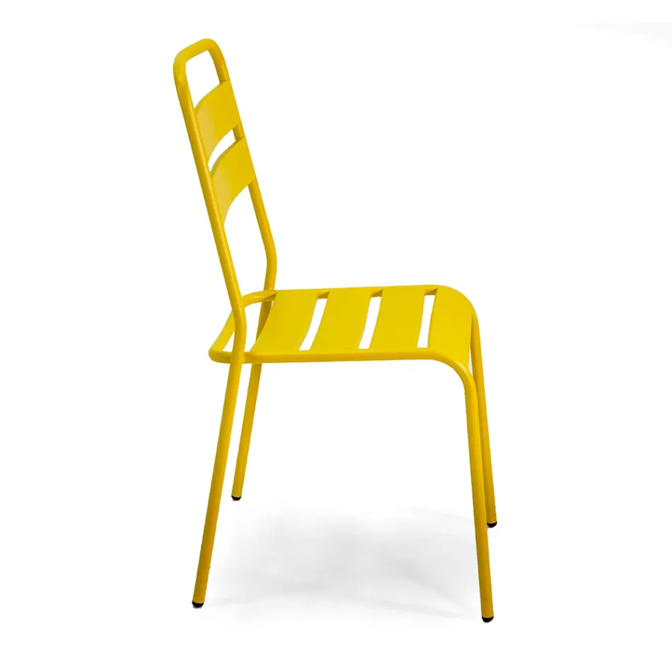 Cadeira de jardim totalmente em metal - Fita Viadurini