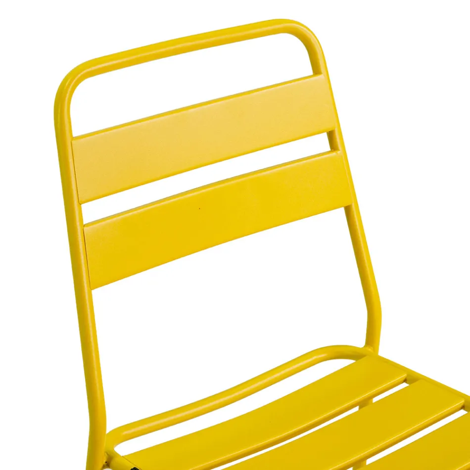 Cadeira de jardim totalmente em metal - Fita Viadurini