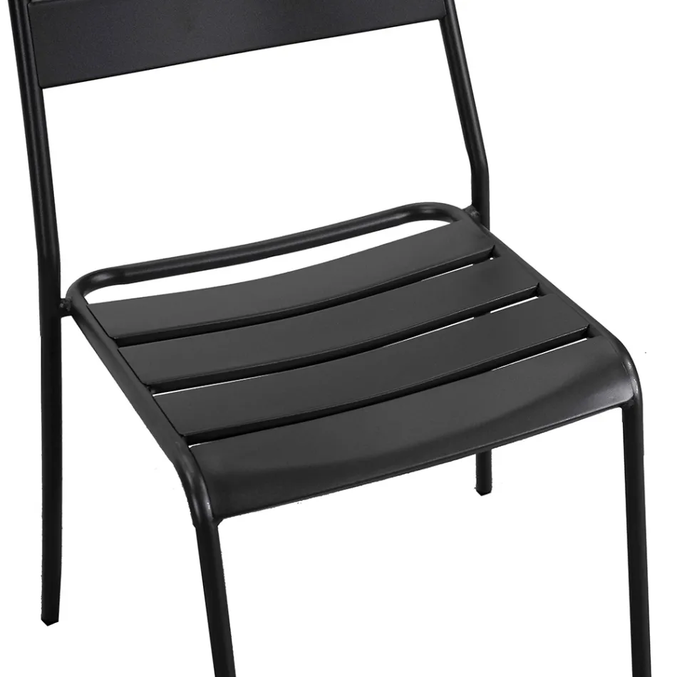 Cadeira de jardim totalmente em metal - Fita Viadurini