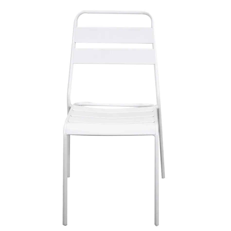 Cadeira de jardim totalmente em metal - Fita Viadurini