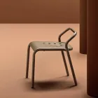 Cadeira de jardim estrutura de alumínio feita na Itália - Noss by Varaschin Viadurini