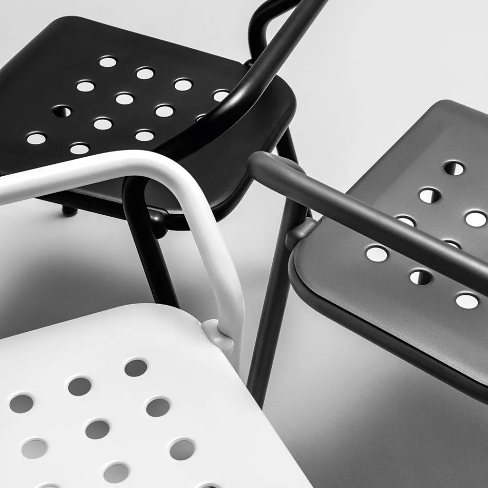 Cadeira de jardim estrutura de alumínio feita na Itália - Noss by Varaschin Viadurini