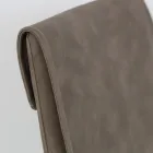 Cadeira interna com encosto alto em couro sintético fabricado na Itália - Cleto Viadurini