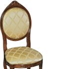 Cadeira Interior com Estrutura de Nogueira Patinada Fabricada na Itália - Olivina Viadurini