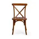 Cadeira de interior empilhável em madeira de olmo - Barriera Viadurini