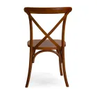 Cadeira de interior empilhável em madeira de olmo - Barriera Viadurini