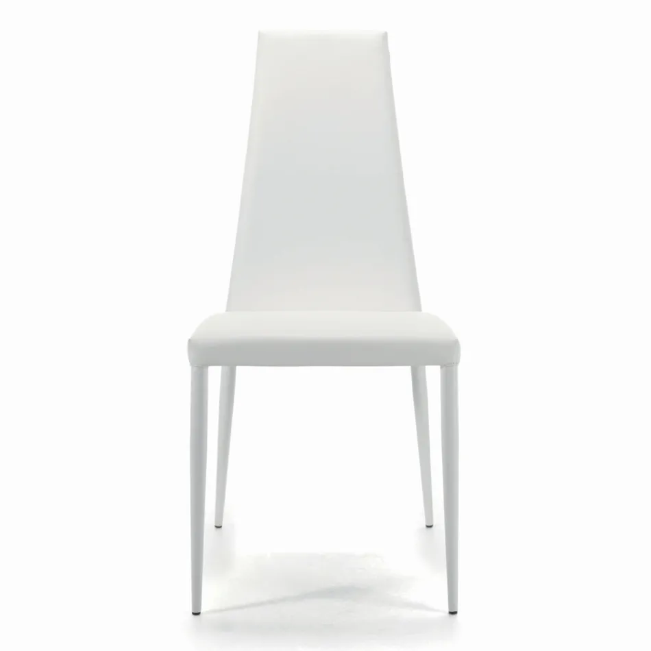 Cadeira interna totalmente acolchoada e estofada fabricada na Itália - Trieste Viadurini