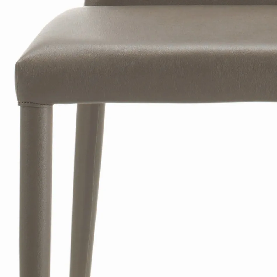 Cadeira interna totalmente acolchoada e estofada fabricada na Itália - Trieste Viadurini