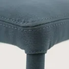 Cadeira de jantar totalmente estofada em couro sintético fabricado na Itália - Eloi Viadurini