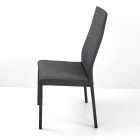 Cadeira de jantar totalmente estofada em tecido fabricado na Itália - Roslin Viadurini