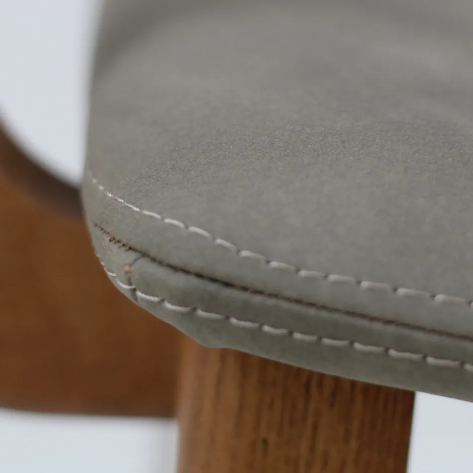 Cadeira de jantar com braços em madeira de freixo fabricada na Itália - Betsy Viadurini