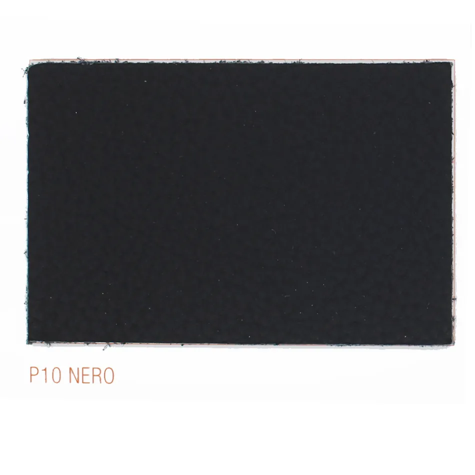 Cadeira de jantar com braços estofada em couro preto fabricado na Itália - Meyer Viadurini