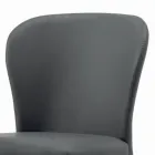 Cadeira de Jantar com Assento e Pernas Estofadas Fabricada na Itália - Verona Viadurini