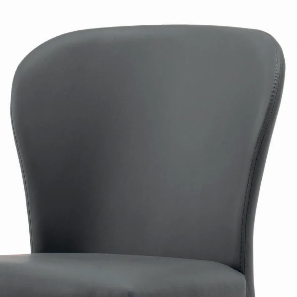 Cadeira de Jantar com Assento e Pernas Estofadas Fabricada na Itália - Verona Viadurini