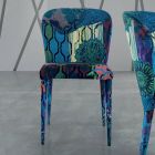 Cadeira de Jantar com Assento e Pernas Estofadas Fabricada na Itália - Verona Viadurini