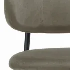 Cadeira de Jantar com Assento e Encosto em Veludo Fabricado na Itália - Livorno Viadurini