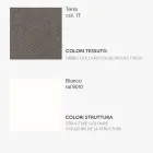 Cadeira de Jantar com Assento em Tecido e Estrutura Metálica - Aisha Viadurini