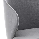 Cadeira de jantar com estrutura de metal e assento de veludo Made in Italy - Rodino Viadurini