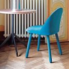 Cadeira de jantar design forrada com tecido lavável fabricado na Itália - Trilly Viadurini