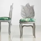 Cadeira de jantar acolchoada com design moderno, feita na Itália, Daniel Viadurini