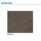 Cadeira de jantar de metal revestida em microfibra fabricada na Itália - Suzanne Viadurini