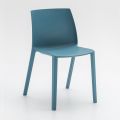 Cadeira de jantar em polipropileno colorido Made in Italy, 4 peças - Guenda