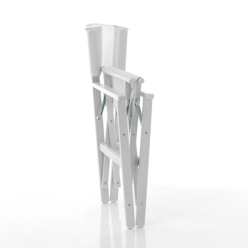 Cadeira Dobrável de Diretor em Alumínio e Textileno - Fluoro Viadurini