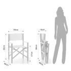 Cadeira Dobrável de Diretor em Alumínio e Textileno - Fluoro Viadurini