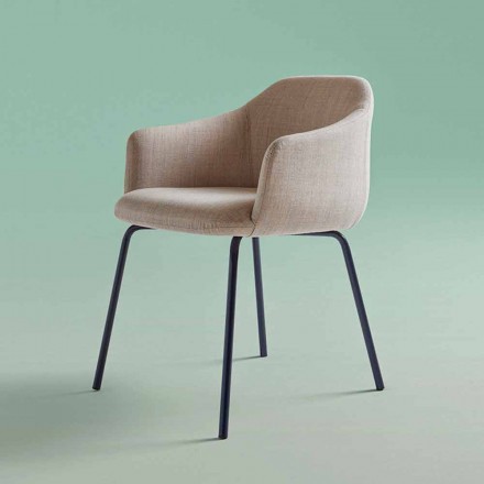 Cadeira de jantar de design moderno feita na Itália - Cloe Viadurini