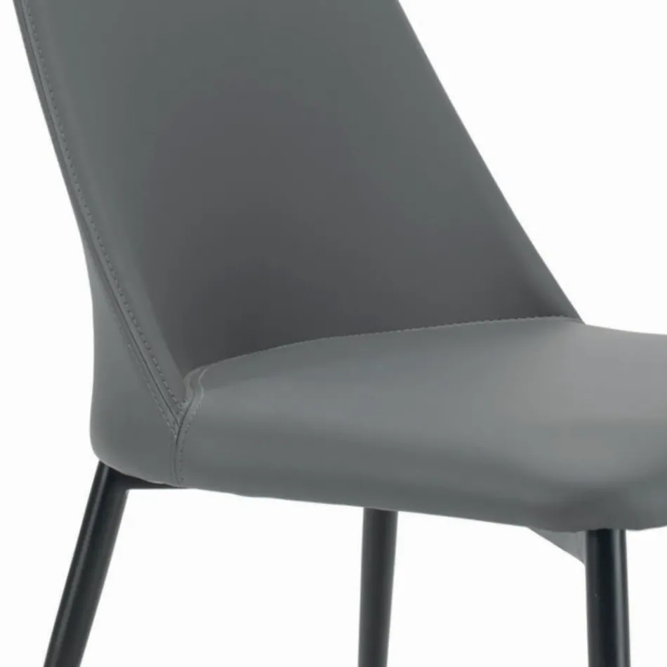 Cadeira de sala com pernas de aço ou madeira fabricada na Itália - Florença Viadurini