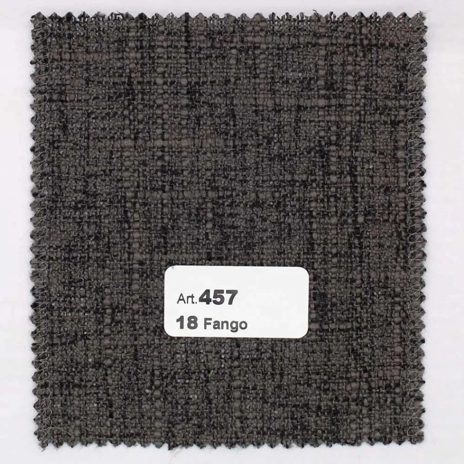 Cadeira de sala de estar em madeira de freixo manchada e tecido fabricado na Itália - Aspecto Viadurini