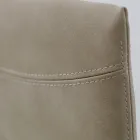 Cadeira de sala de estar de couro sintético com pernas laqueadas fabricada na Itália - Roslin Viadurini