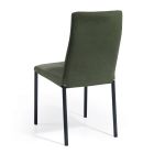 Cadeira de Sala em Tecido Verde Made in Italy - Fiorito Viadurini