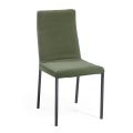 Cadeira de Sala em Tecido Verde Made in Italy - Fiorito