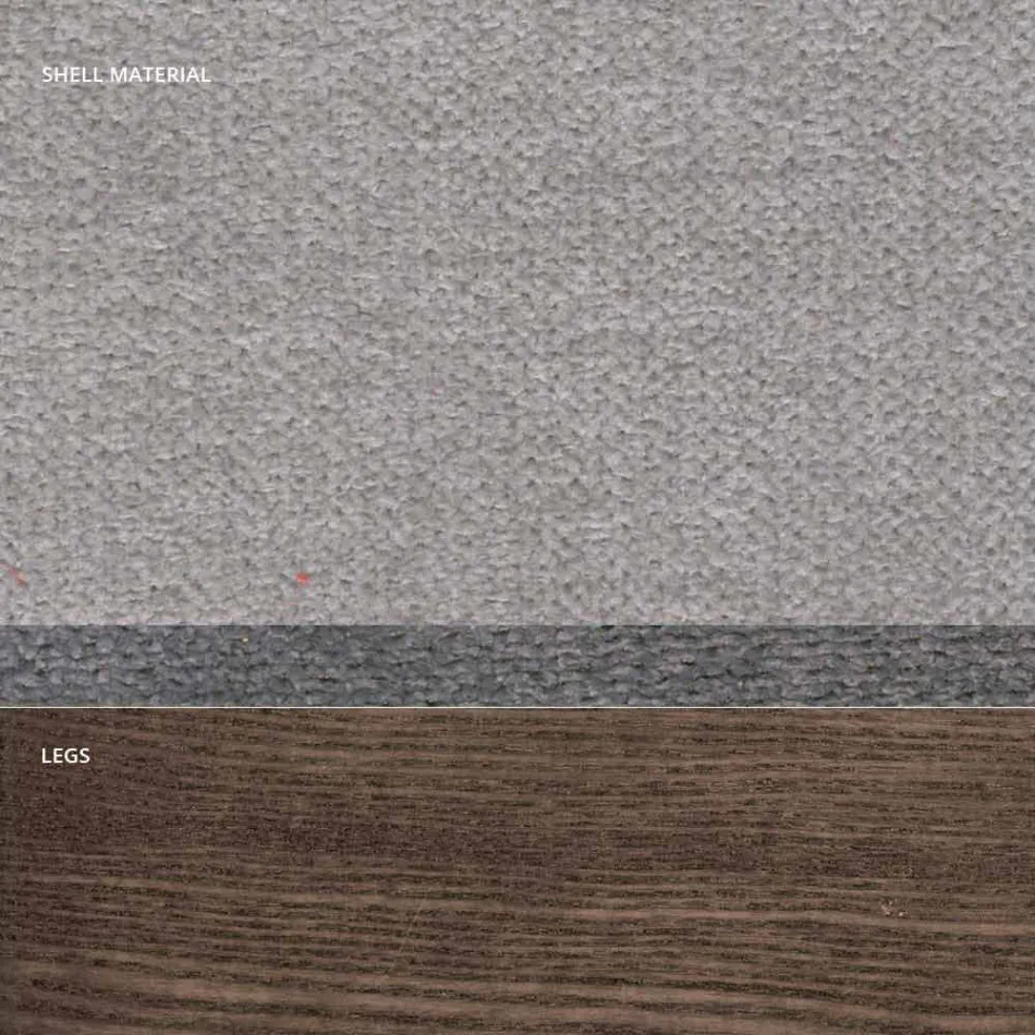 Cadeira de sala em tecido e madeira moderna feita na Itália, Oriella Viadurini