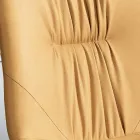 Cadeira de Sala em Tecido de Fibra com Efeito Couro e Metal Fabricado na Itália - Gohan Viadurini