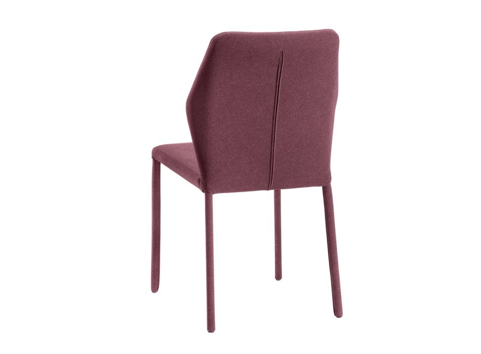 Cadeira de Sala em Tecido Vinaccia Fabricado na Itália - Fiocco Viadurini