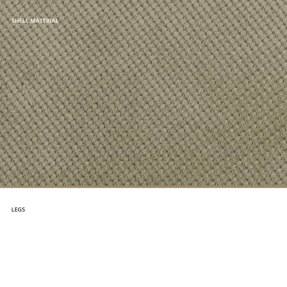 Cadeira moderna para sala de estar em tecido e metal fabricada na Itália, Egito Viadurini