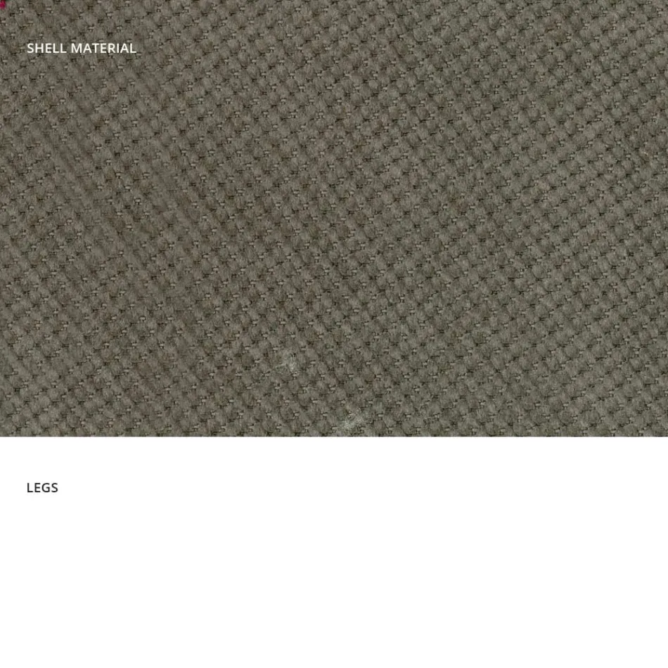 Cadeira moderna para sala de estar em tecido e metal fabricada na Itália, Egito Viadurini