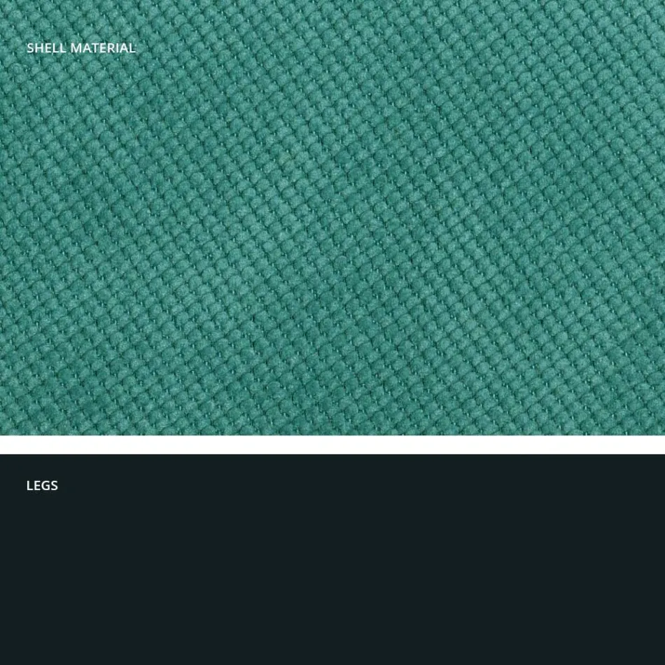 Cadeira moderna para sala de estar em tecido e metal fabricada na Itália, Egito Viadurini