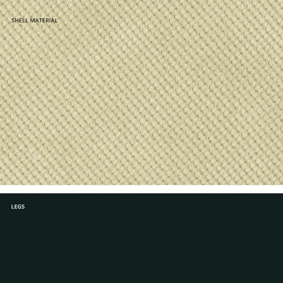 Cadeira moderna para sala de estar em tecido e metal fabricada na Itália, Egito Viadurini