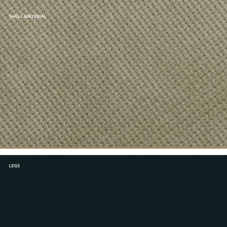 Cadeira moderna para sala de estar em tecido e metal fabricada na Itália, Egito Viadurini