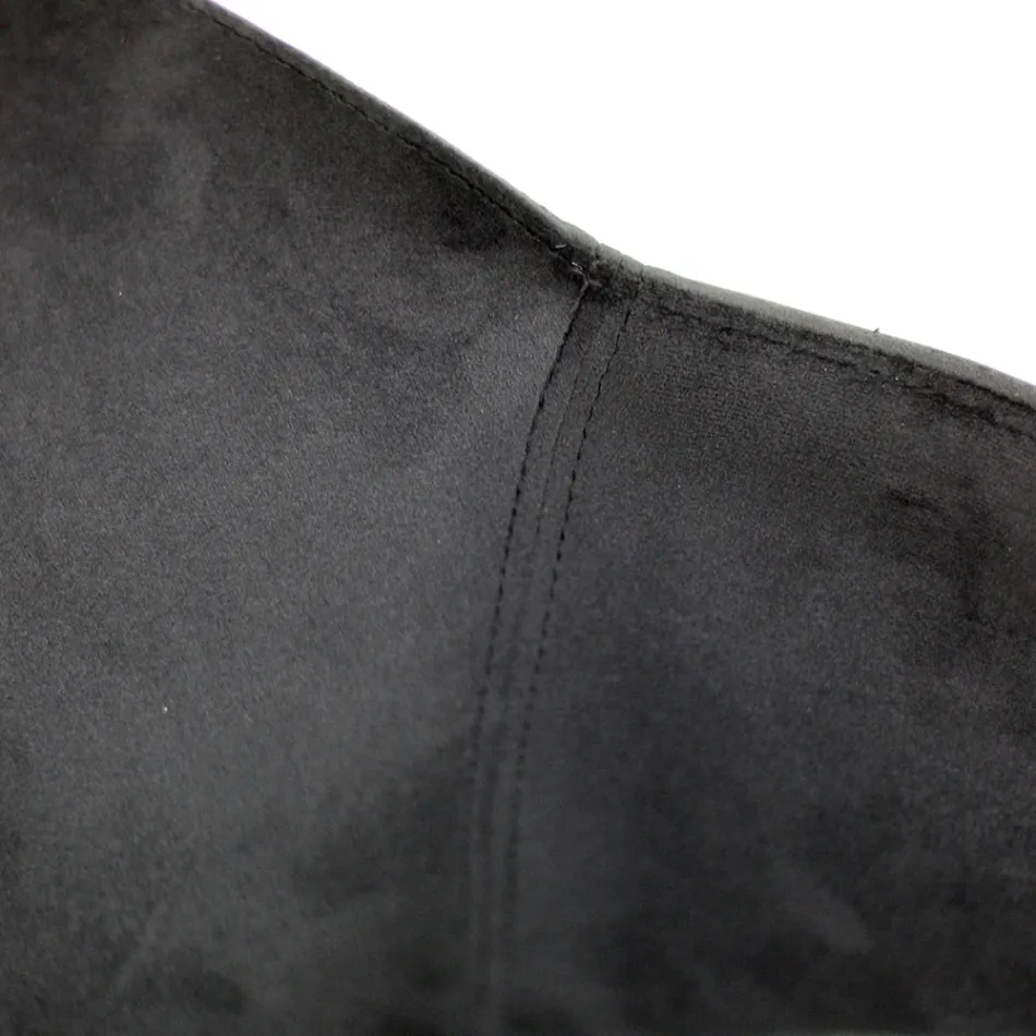 Cadeira de sala em aço e veludo fabricada na Itália - Foggia Viadurini