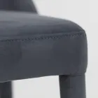 Cadeira de sala de estar estofada com Teknofibra Made in Italy - Stinco Viadurini